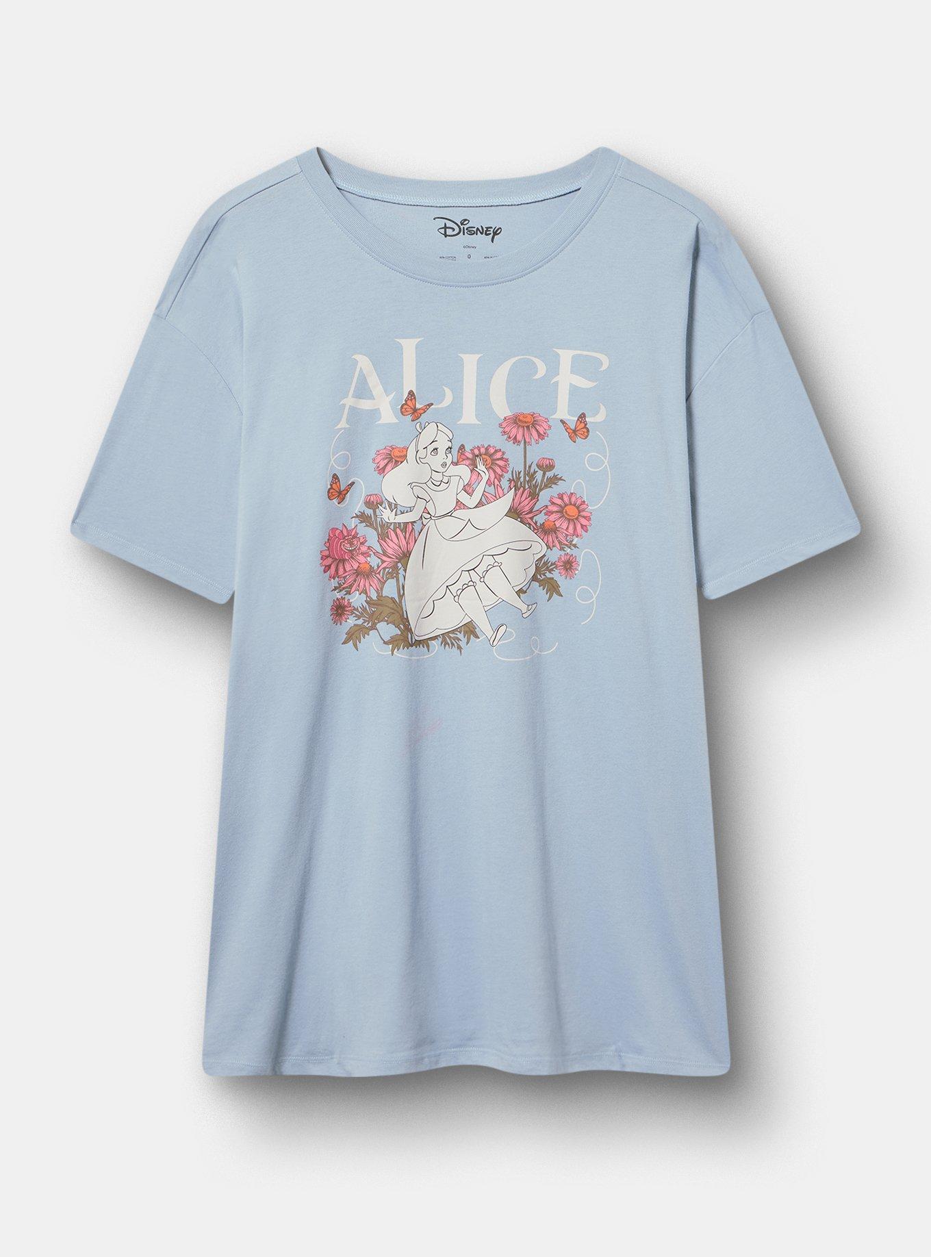 Disney Alice In Wonderland Relaxed Cotton Tee, ALICE IN WONDERLAND DUSTY BLUE, hi-res