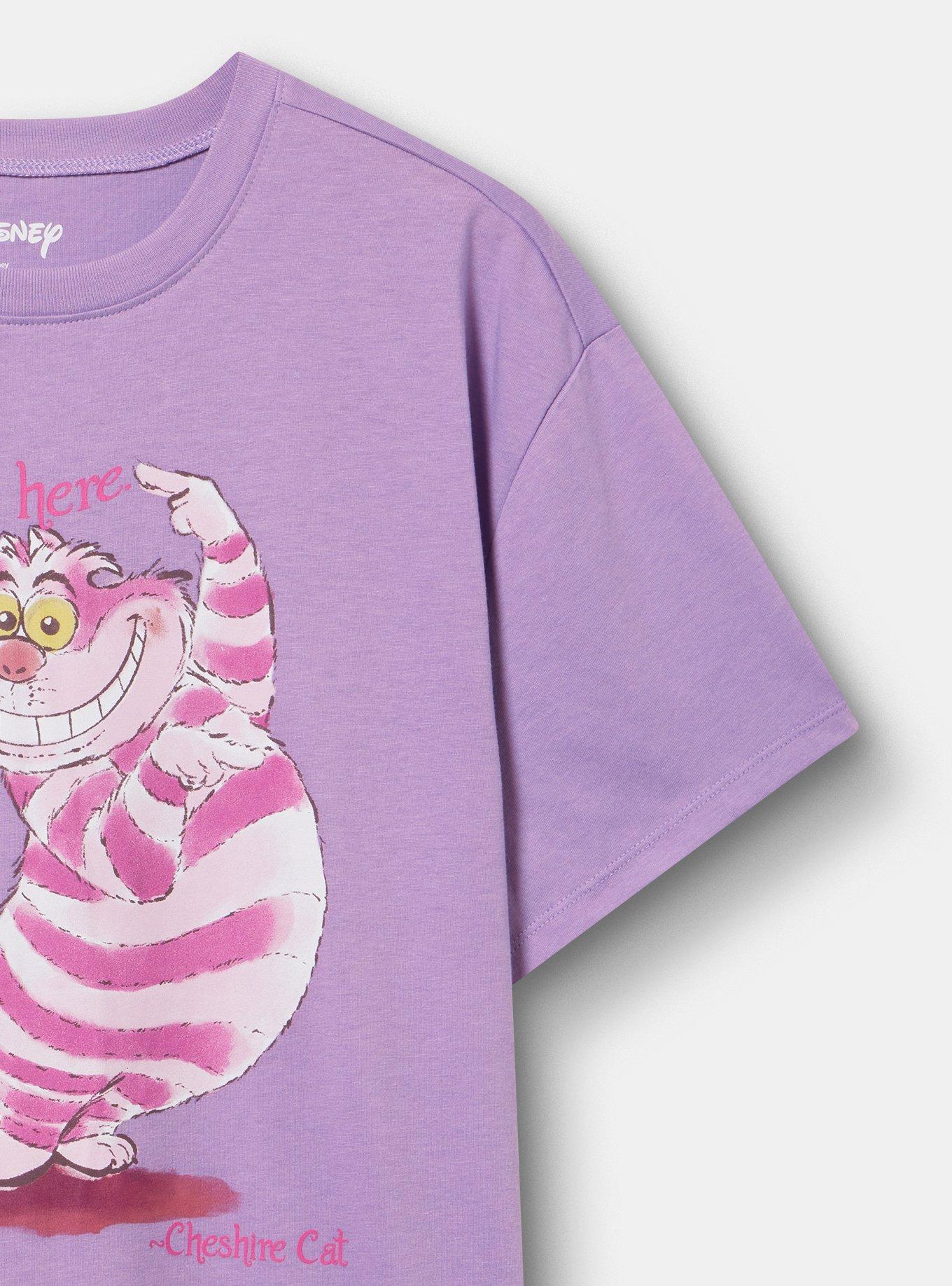 Disney Alice In Wonderland Relaxed Cotton Tee, CHESHIRE CAT RHAPSODY, alternate