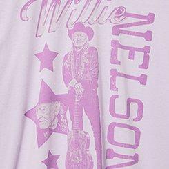 Willie Nelson Oversized Cotton Jersey Tunic Tee, WILLIE STARS THISTLE, swatch