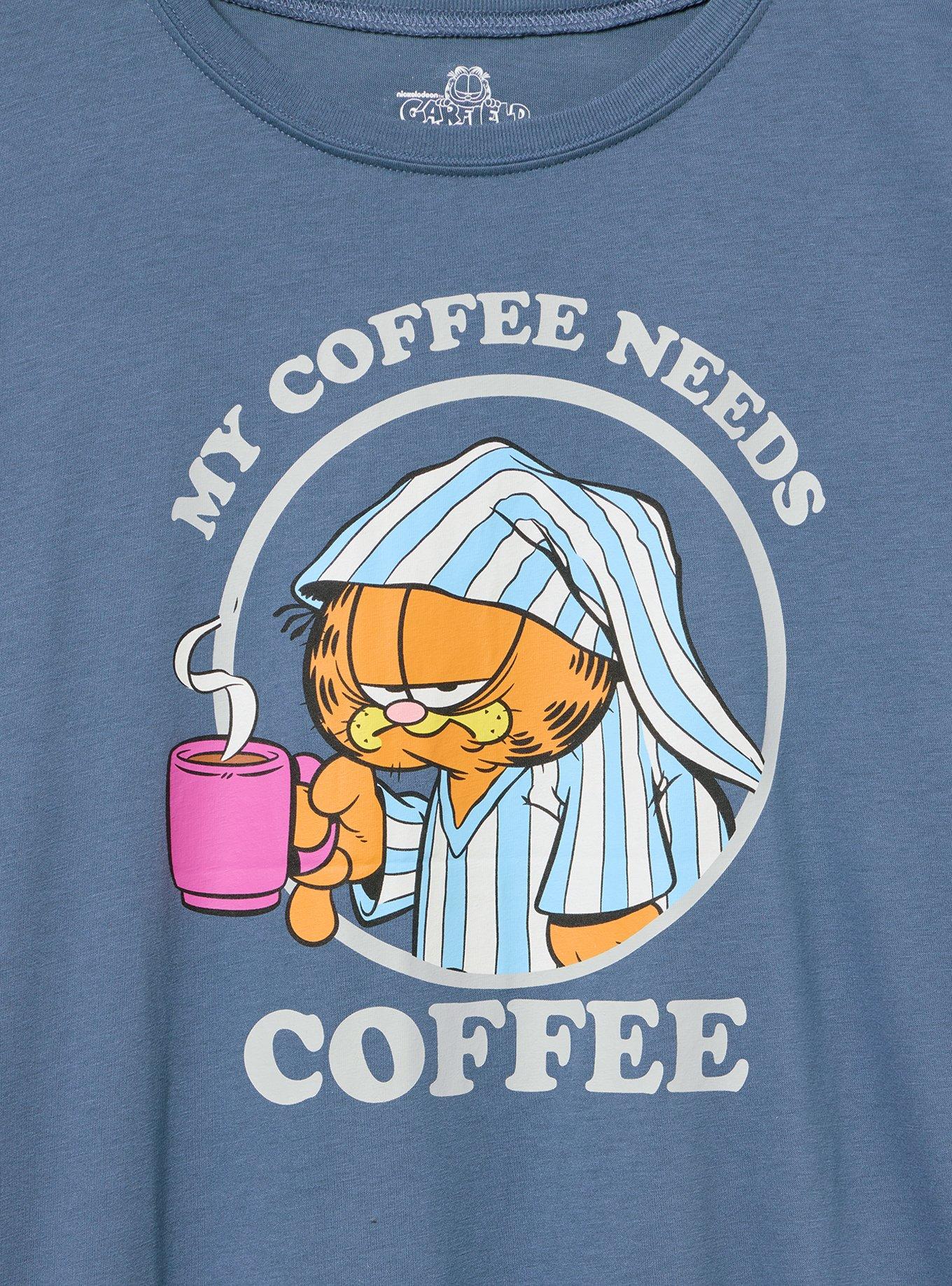 Garfield Classic Cotton Jersey Tee, GARFIELD CHINA BLUE, alternate