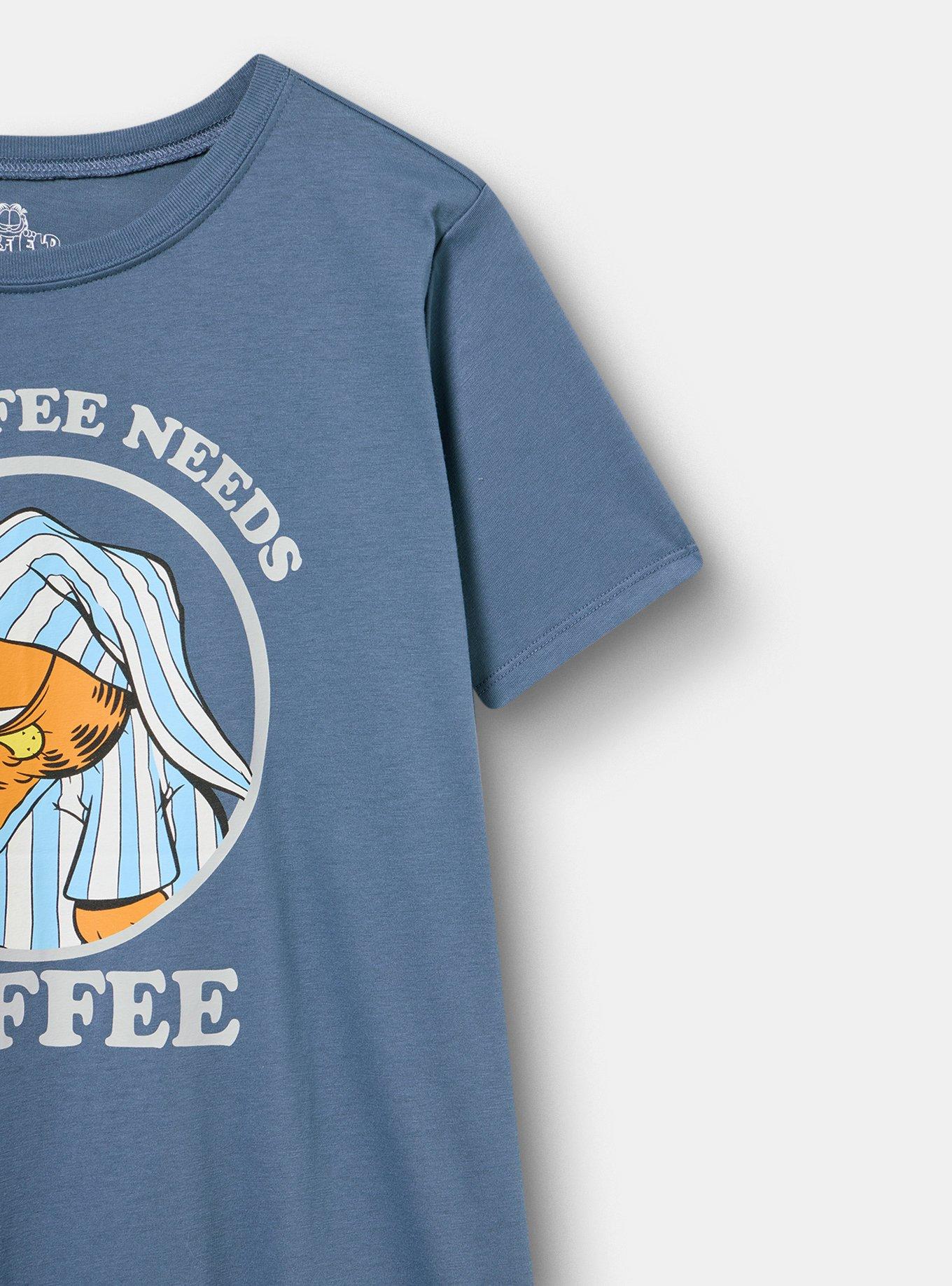 Garfield Classic Cotton Jersey Tee, GARFIELD CHINA BLUE, alternate