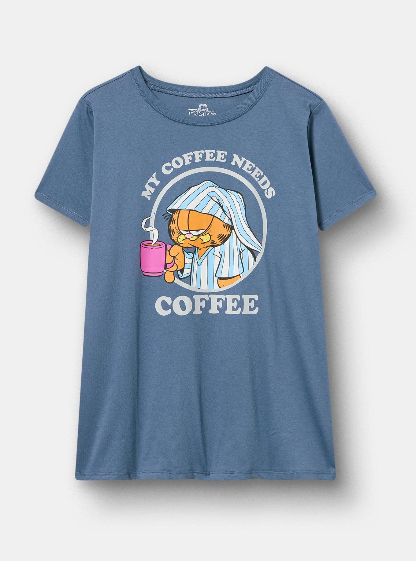 Garfield Classic Cotton Jersey Tee, GARFIELD CHINA BLUE, hi-res