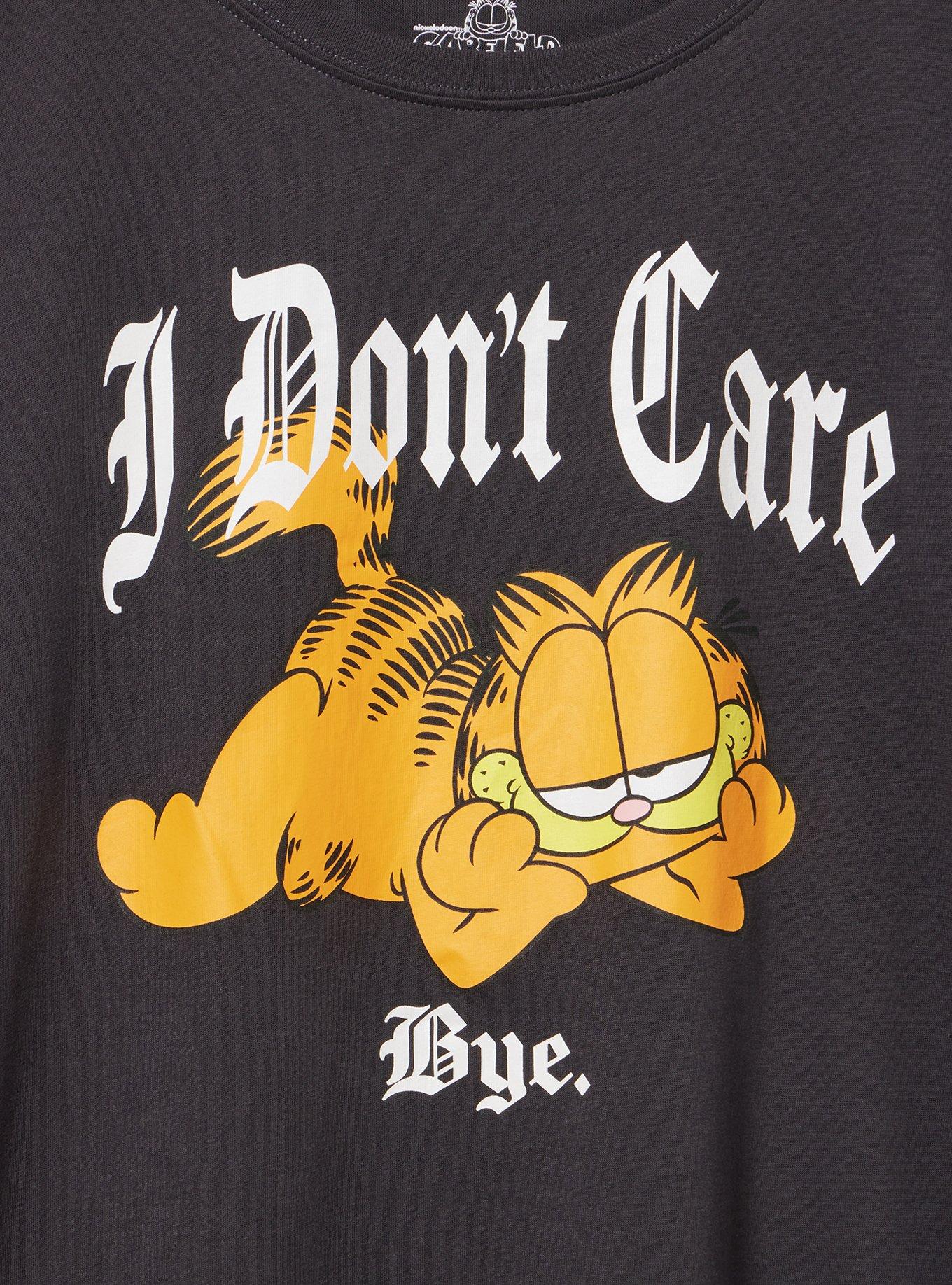 Garfield Classic Cotton Jersey Tee, I DONT CARE OBSIDIAN, alternate