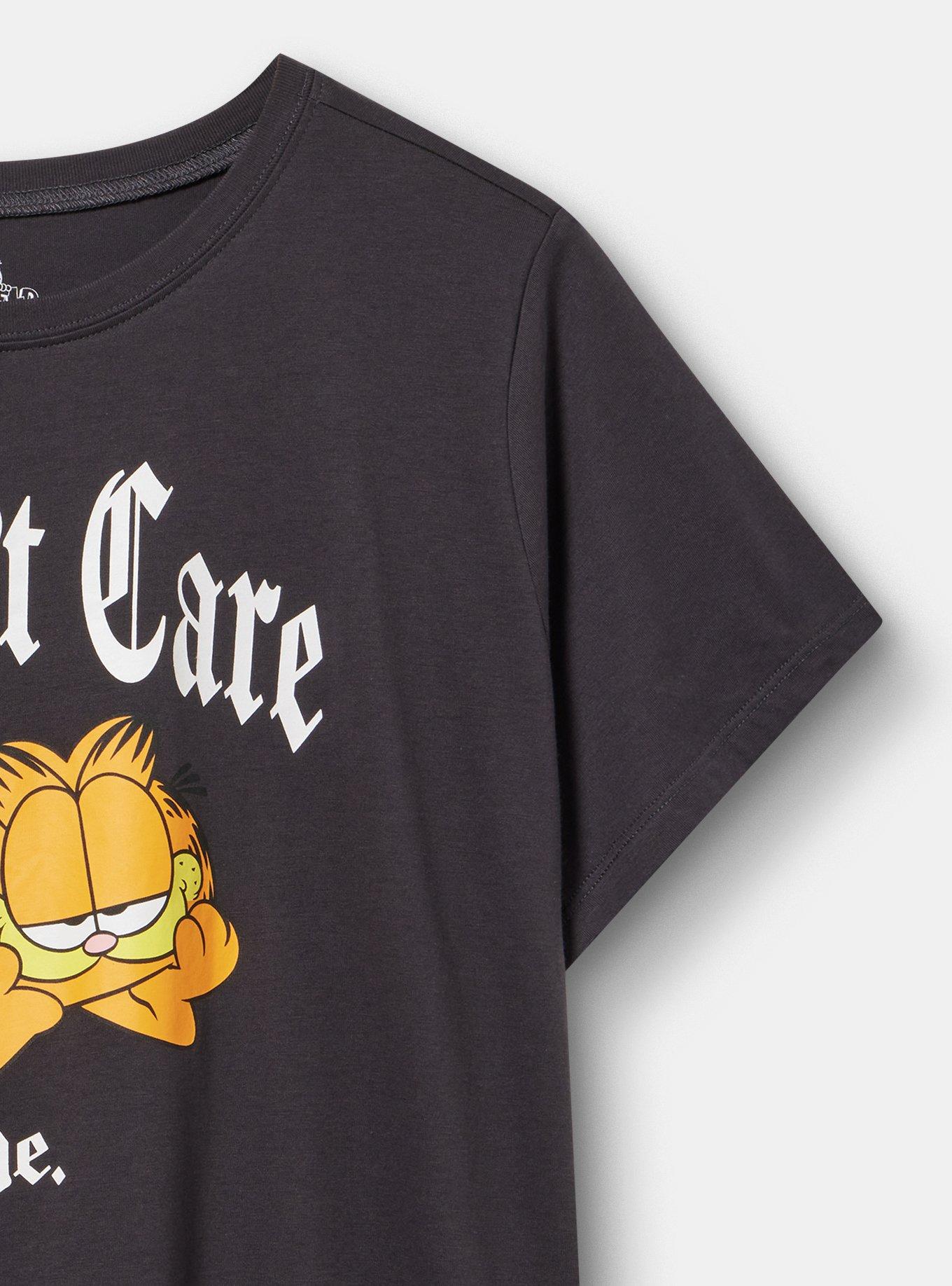 Garfield Classic Cotton Jersey Tee, I DONT CARE OBSIDIAN, alternate
