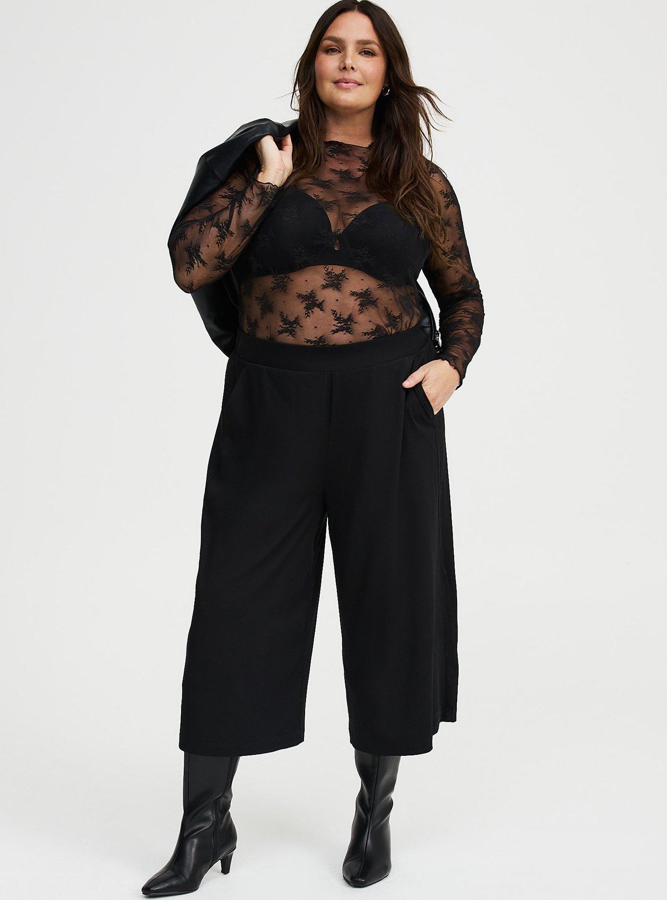 Pull-On Wide-Leg Crop Pant, DEEP BLACK, hi-res