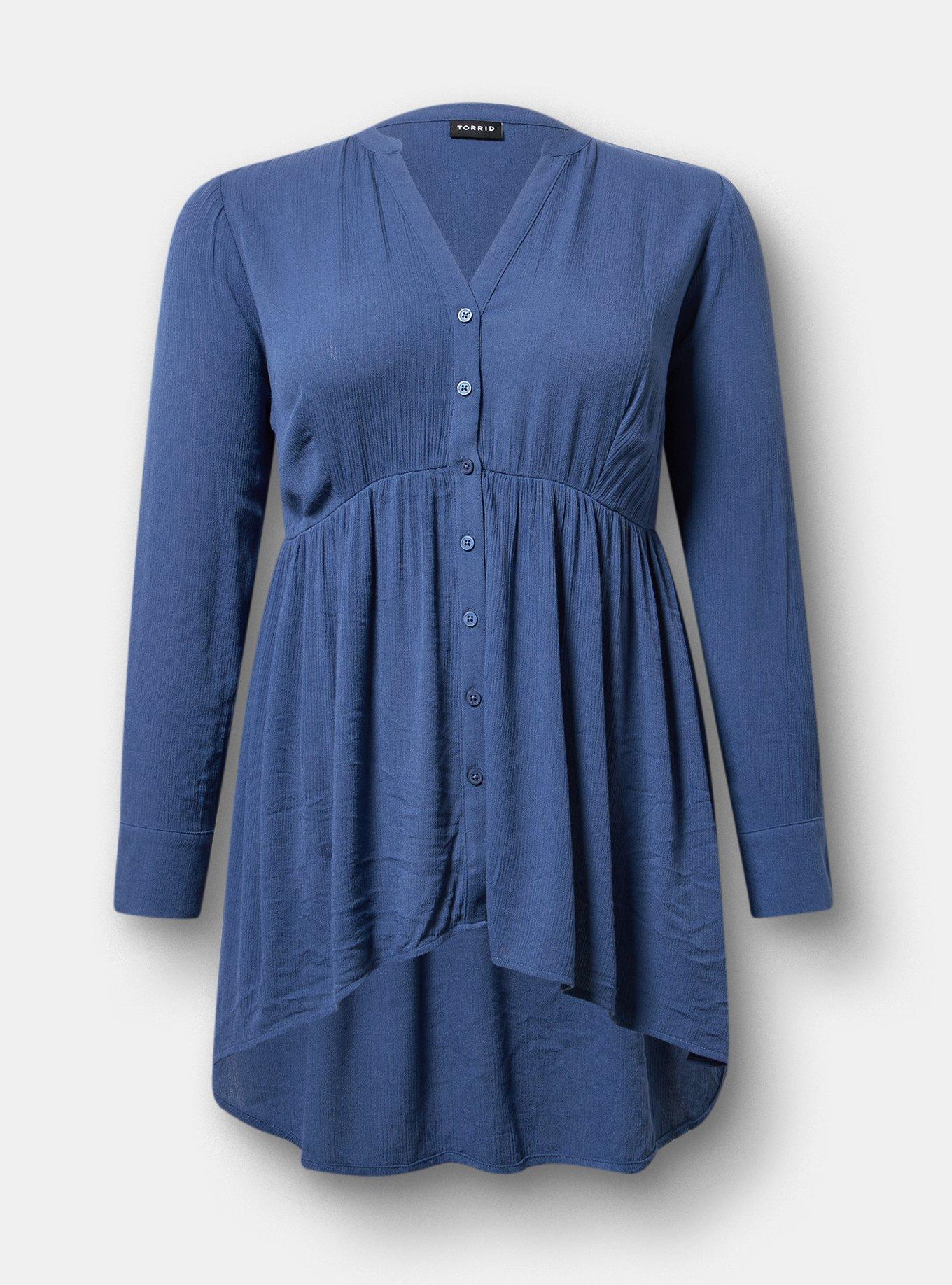 Babydoll Tunic Top, OCEANA, hi-res