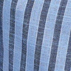 Plus Size Belle Isle Balloon Sleeve Blouse, WINSTON STRIPE BLUE, swatch