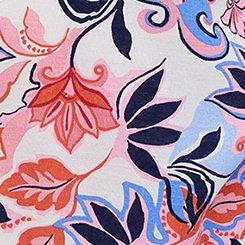 Plus Size Belle Isle Balloon Sleeve Blouse, JAVA LEAVES MULTI, swatch