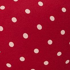 Retro Chic Foxy Button Neck Top, COMMIT DOT RED, swatch