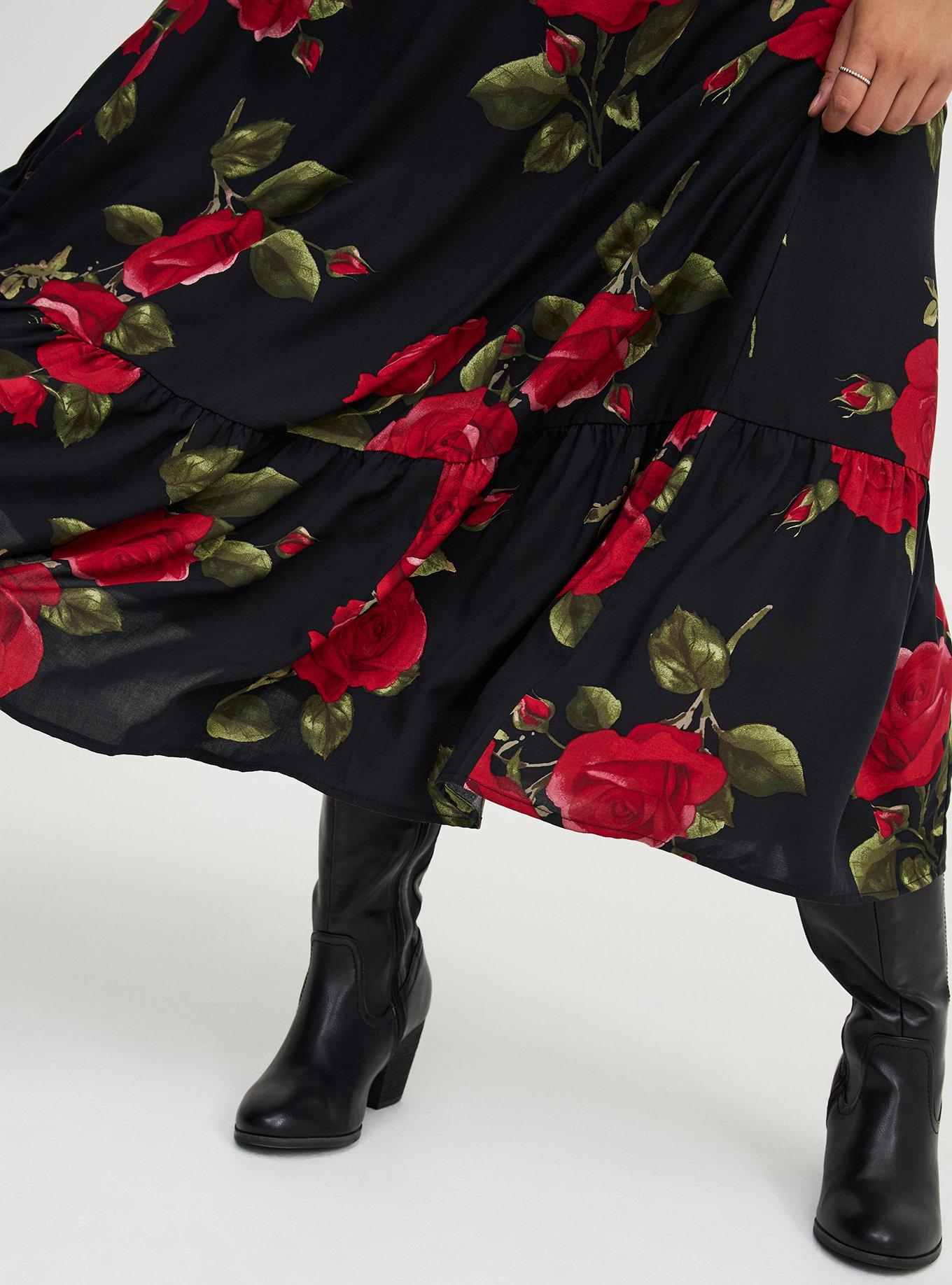 Button Front Maxi Dress