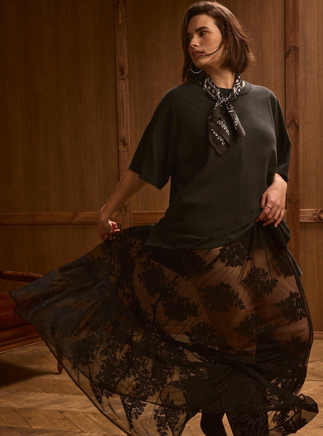 Festi Oversized Raw Edge Tee