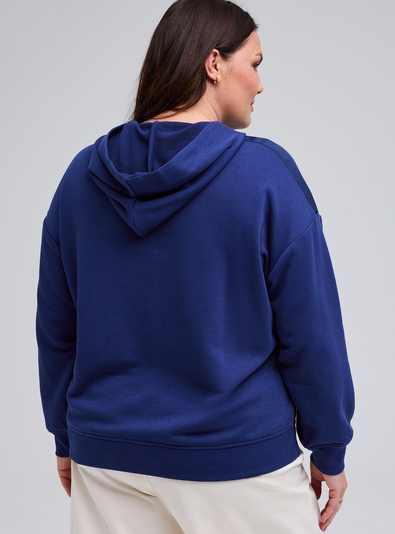 Belle Isle Lace-Up Hoodie, MEDIEVAL BLUE, alternate