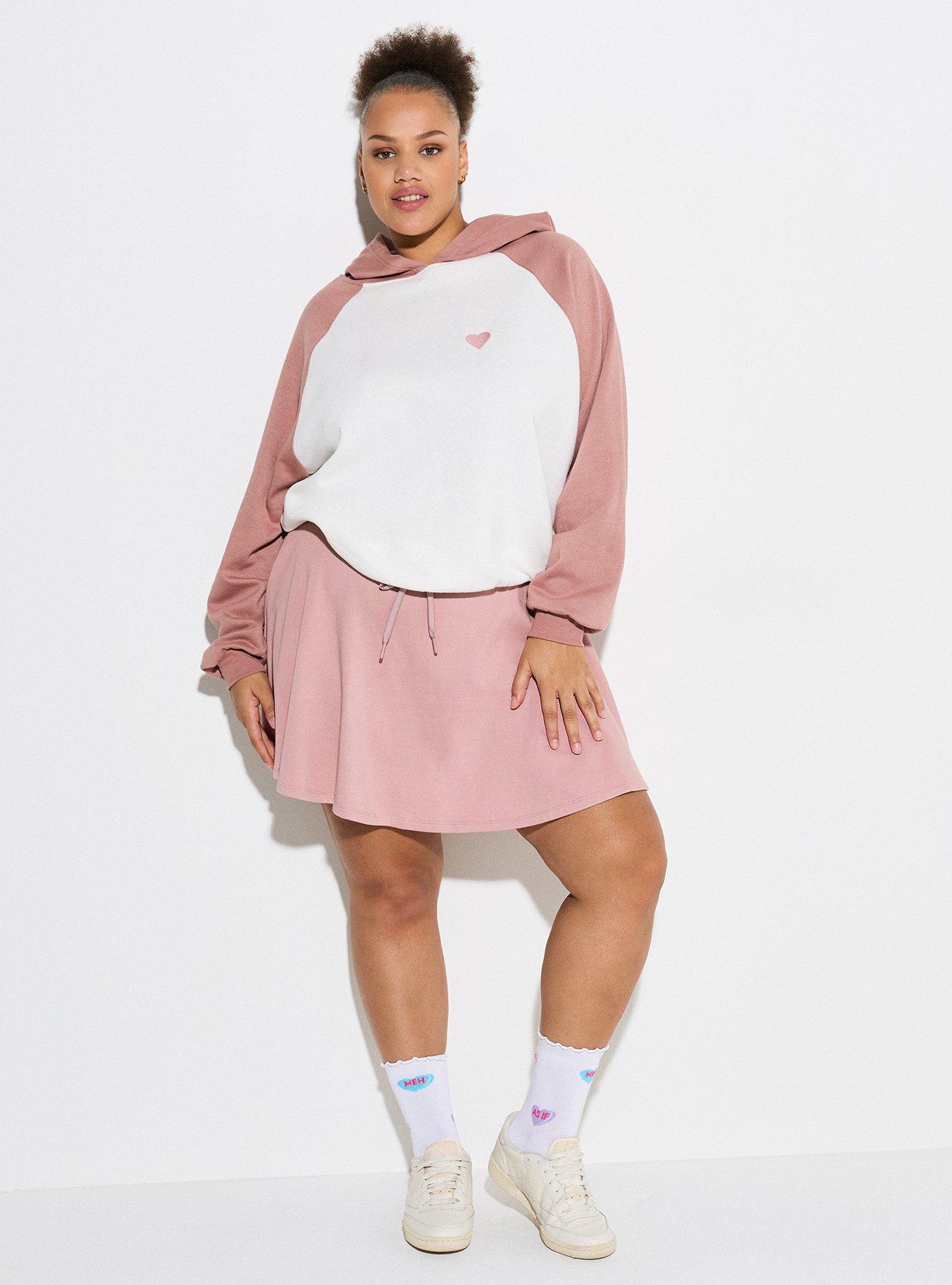 LoveSick Oversized Raglan Hoodie, WOODROSE, alternate