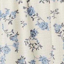 Plus Size Chiffon Tiered Maxi Skirt, RENA DITSY FLORAL CREAM, swatch