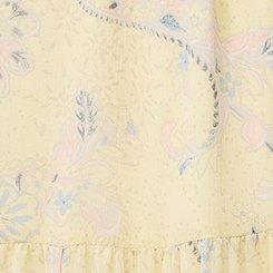 Chiffon Tiered Maxi Skirt, PAISLEY PETAL TOSS YELLOW, swatch