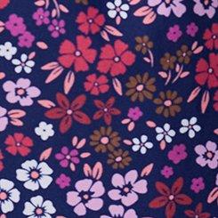 Wire-Free Twist Front Tankini, ALEX DITSY BLUE, swatch