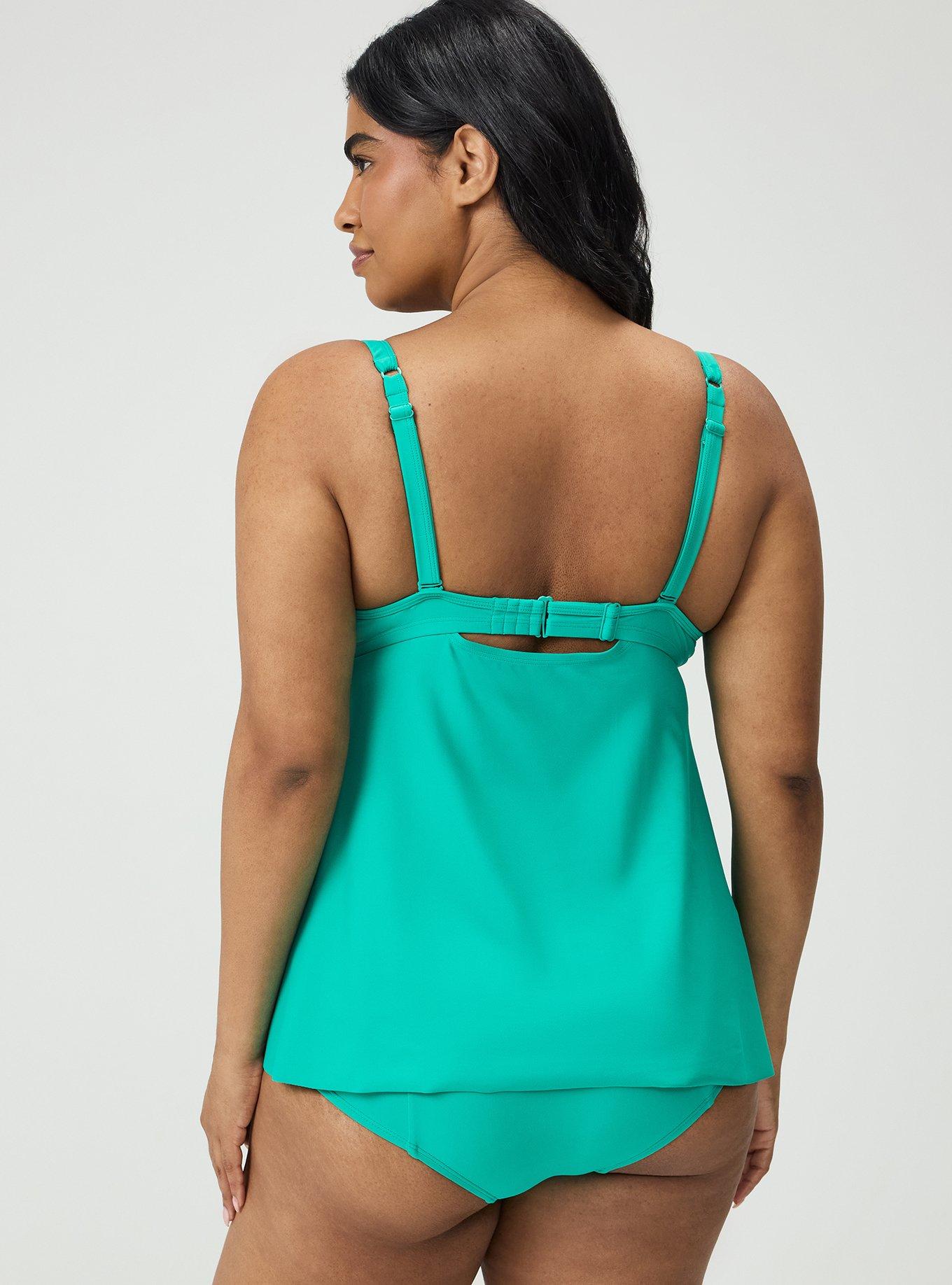 Wired Fit & Flare Tankini, TROPIC LEAF SWIM, alternate