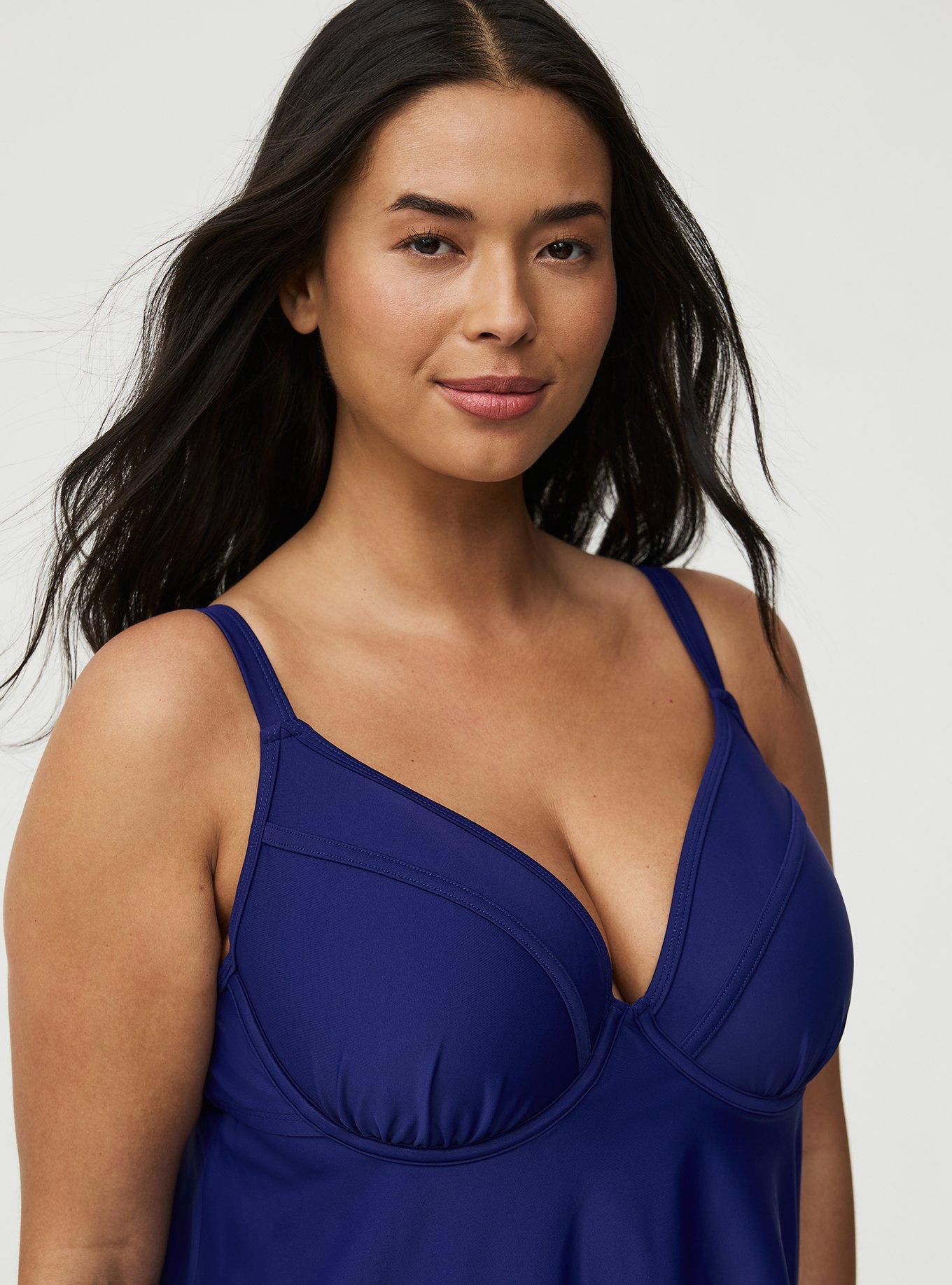 Wired Fit & Flare Tankini, INDIGO GO SWIM, alternate