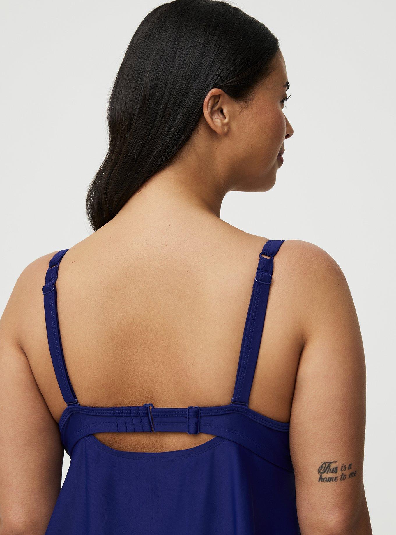 Wired Fit & Flare Tankini, INDIGO GO SWIM, alternate