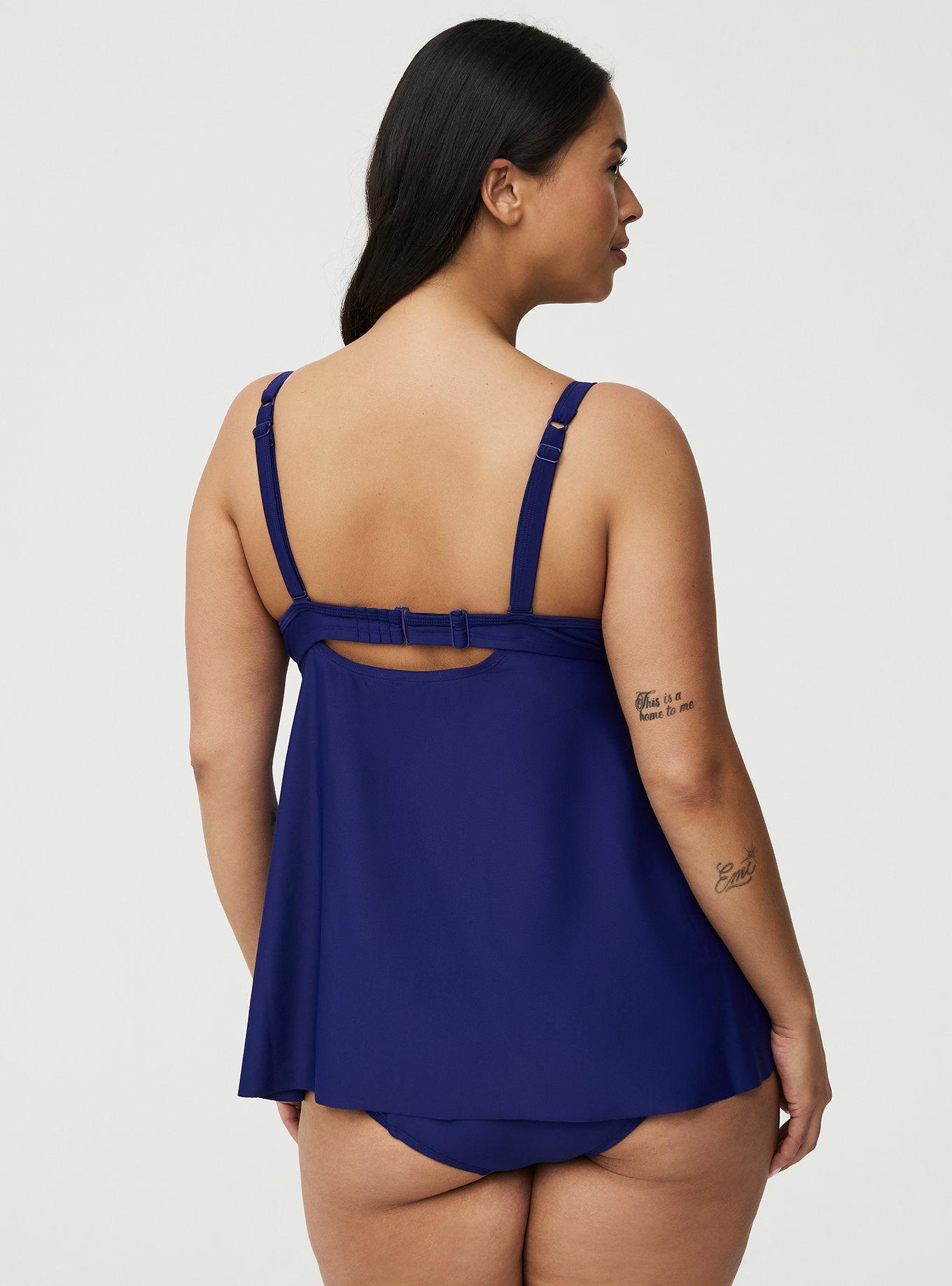 Wired Fit & Flare Tankini, INDIGO GO SWIM, alternate