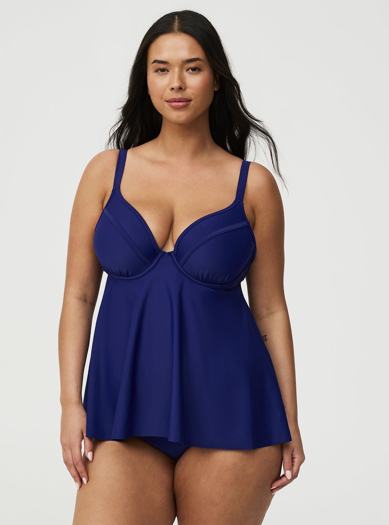 Wired Fit & Flare Tankini, INDIGO GO SWIM, hi-res