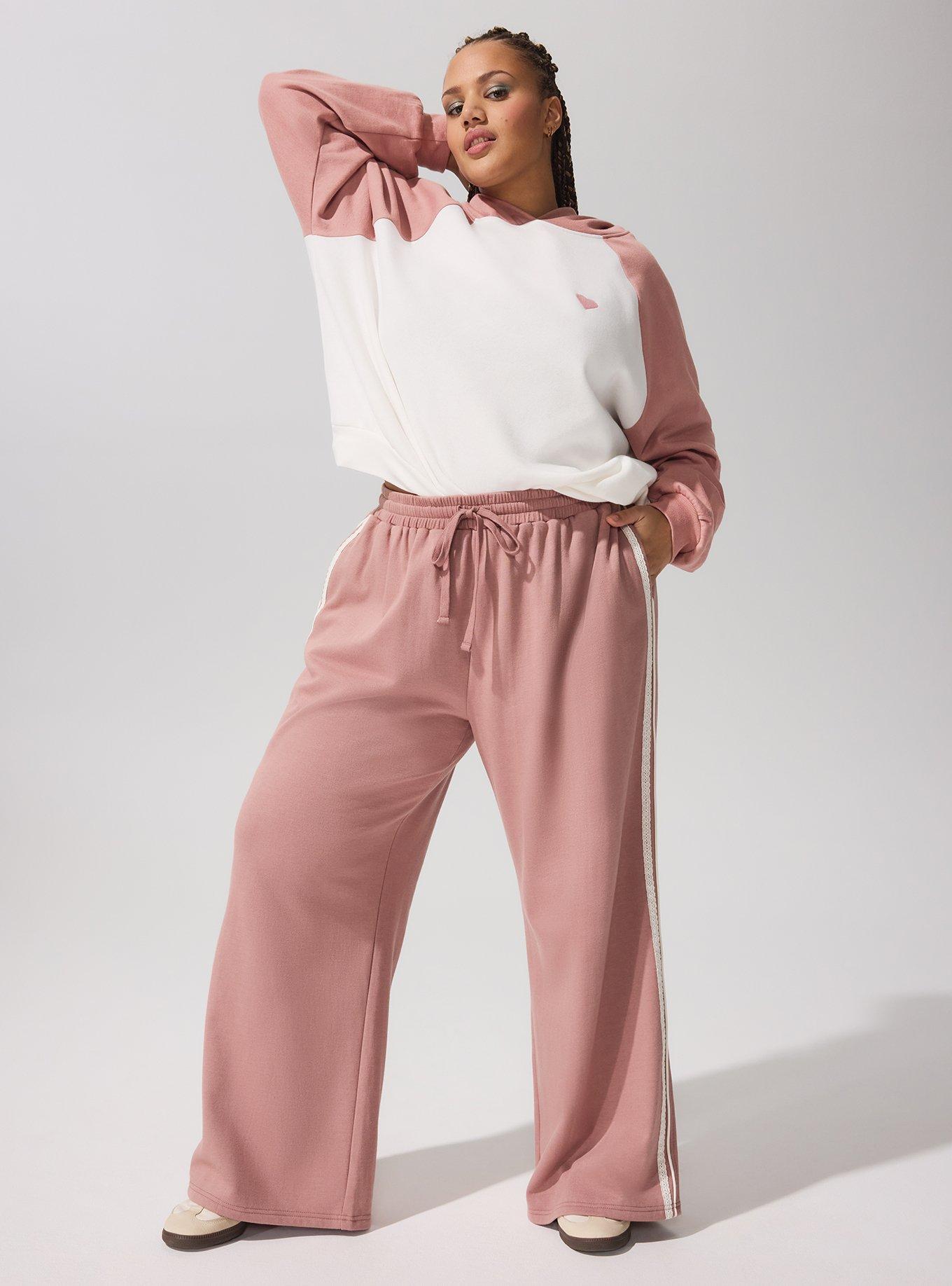 LoveSick Drawstring Lace Trim Pant, WOODROSE, alternate