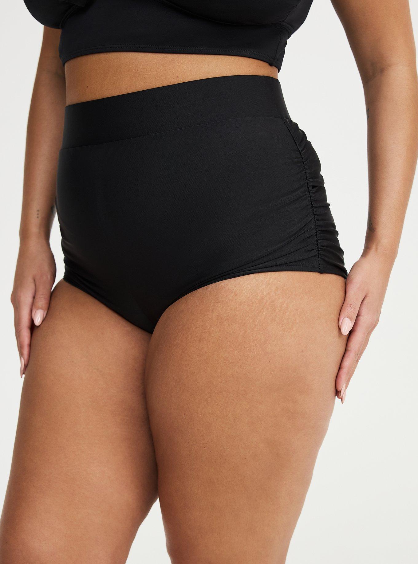 Scrunch Swim Short, DEEP BLACK, alternate