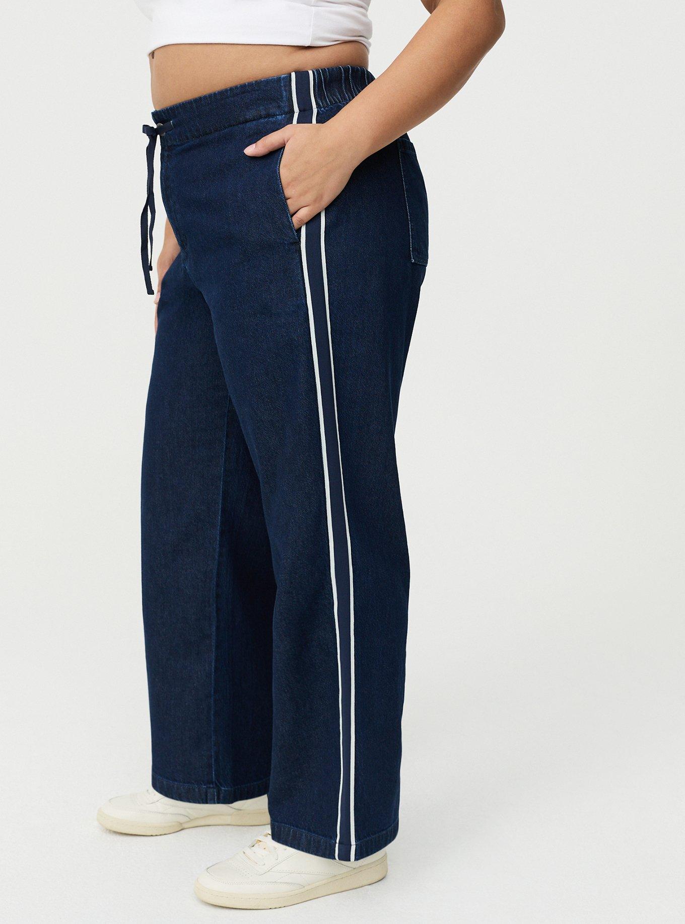 Mid-Rise Wide-Leg Jean, RINSE, alternate