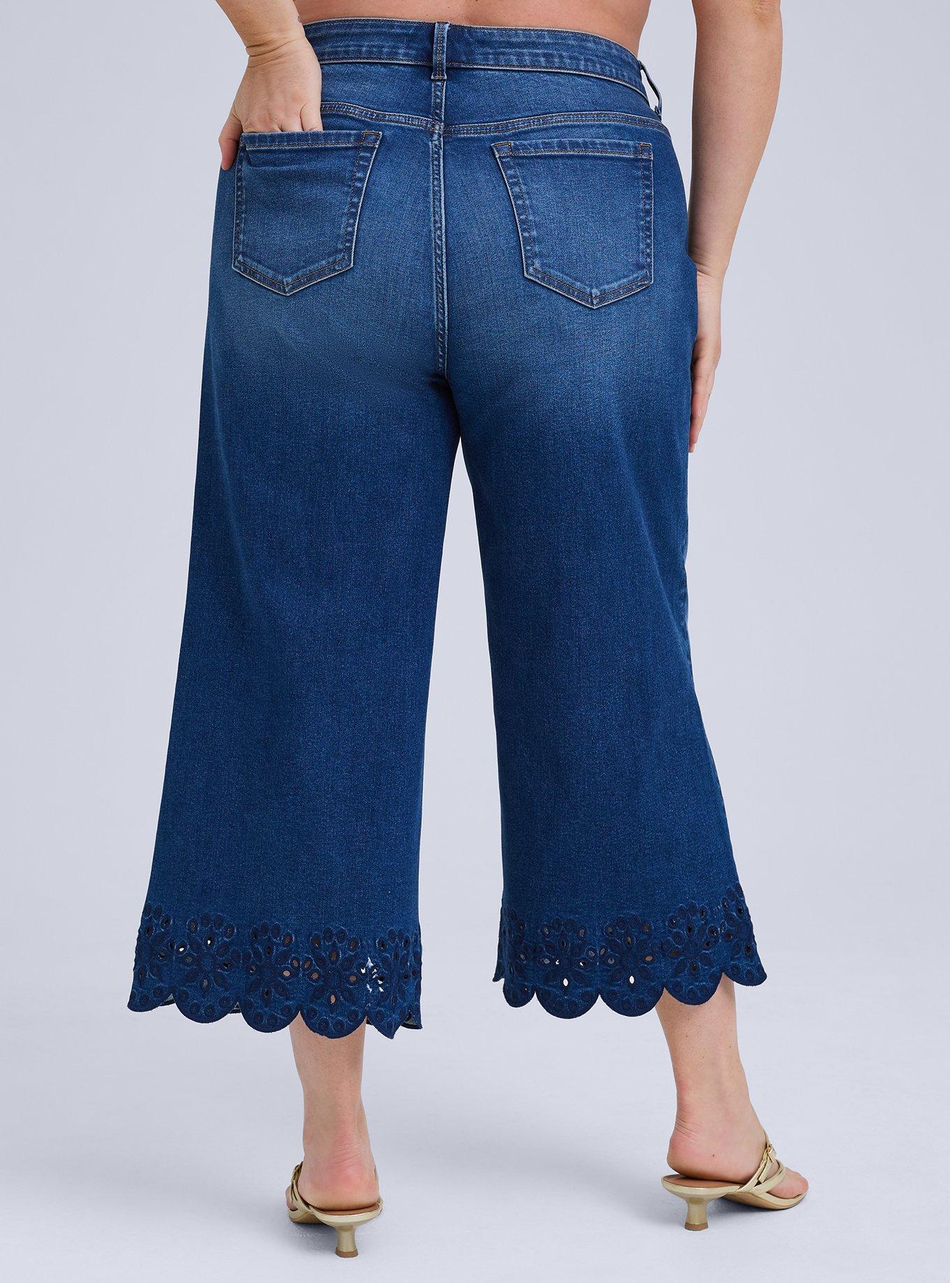 Belle Isle Scalloped Hem Crop Jeans, OVER YONDER, alternate