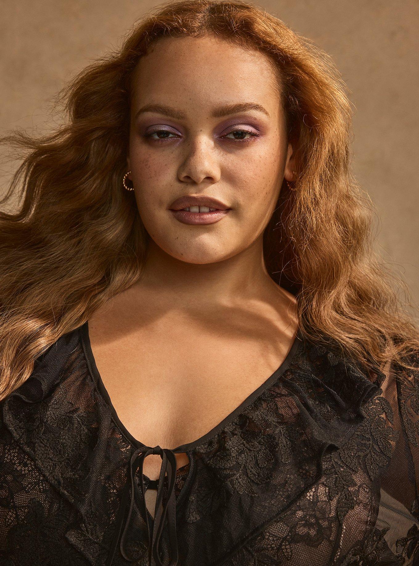 Festi Ruffle Bell Sleeve Blouse