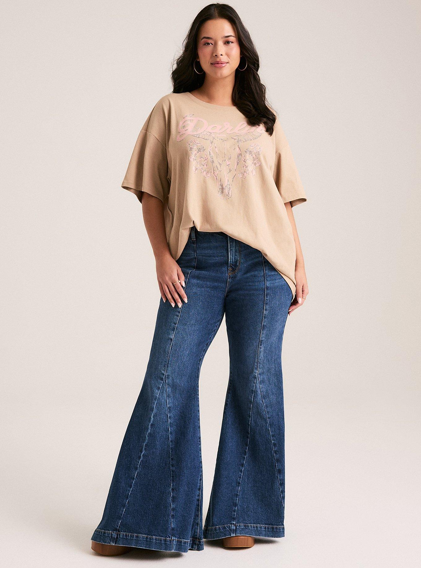 Festi Oversized Tee, DARLIN SKULL SAVANNAH TAN, alternate