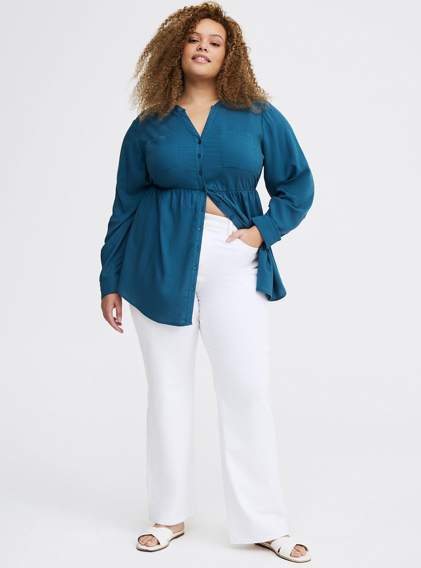 Emma Babydoll Top, LEGION BLUE, alternate