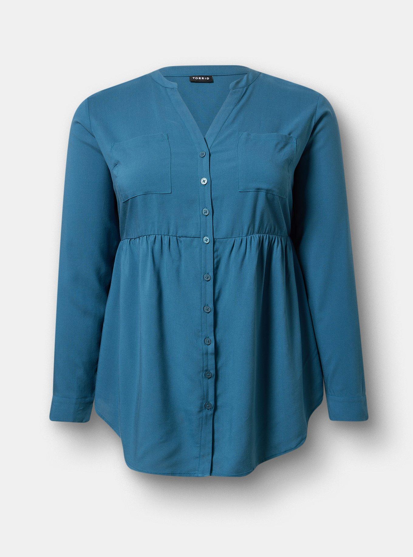 Emma Babydoll Top, LEGION BLUE, hi-res