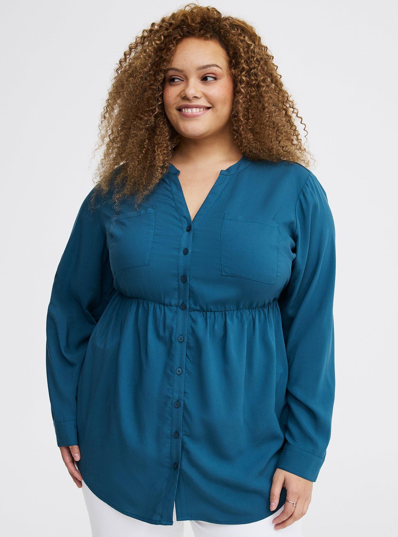 Emma Babydoll Top, LEGION BLUE, hi-res