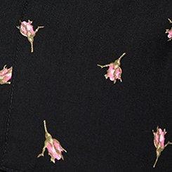 Emma Babydoll Top, BABY BUDS FLORAL DEEP BLACK, swatch