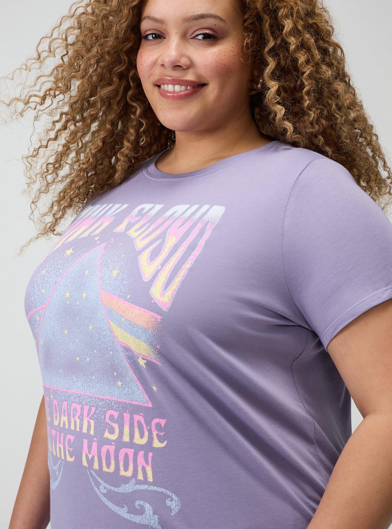 Plus Size Pink Floyd Classic Cotton Tee, PINK FLOYD DIAMOND DUSK, alternate