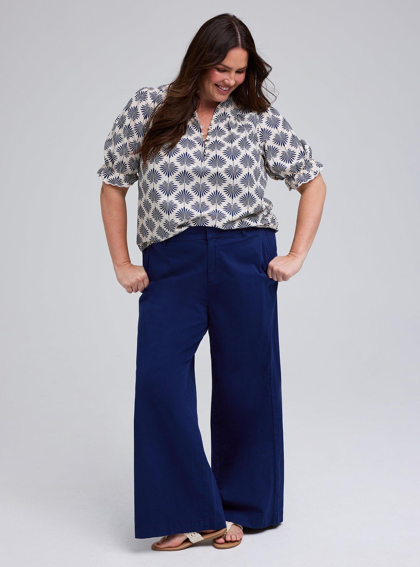 Belle Isle Ruffle Neck Puff Sleeve Top, FANNED LEAVES IVORY, alternate