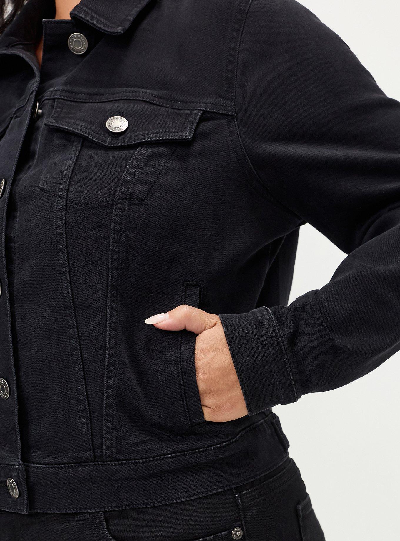 Modern Denim Trucker, WASHED BLACK, alternate