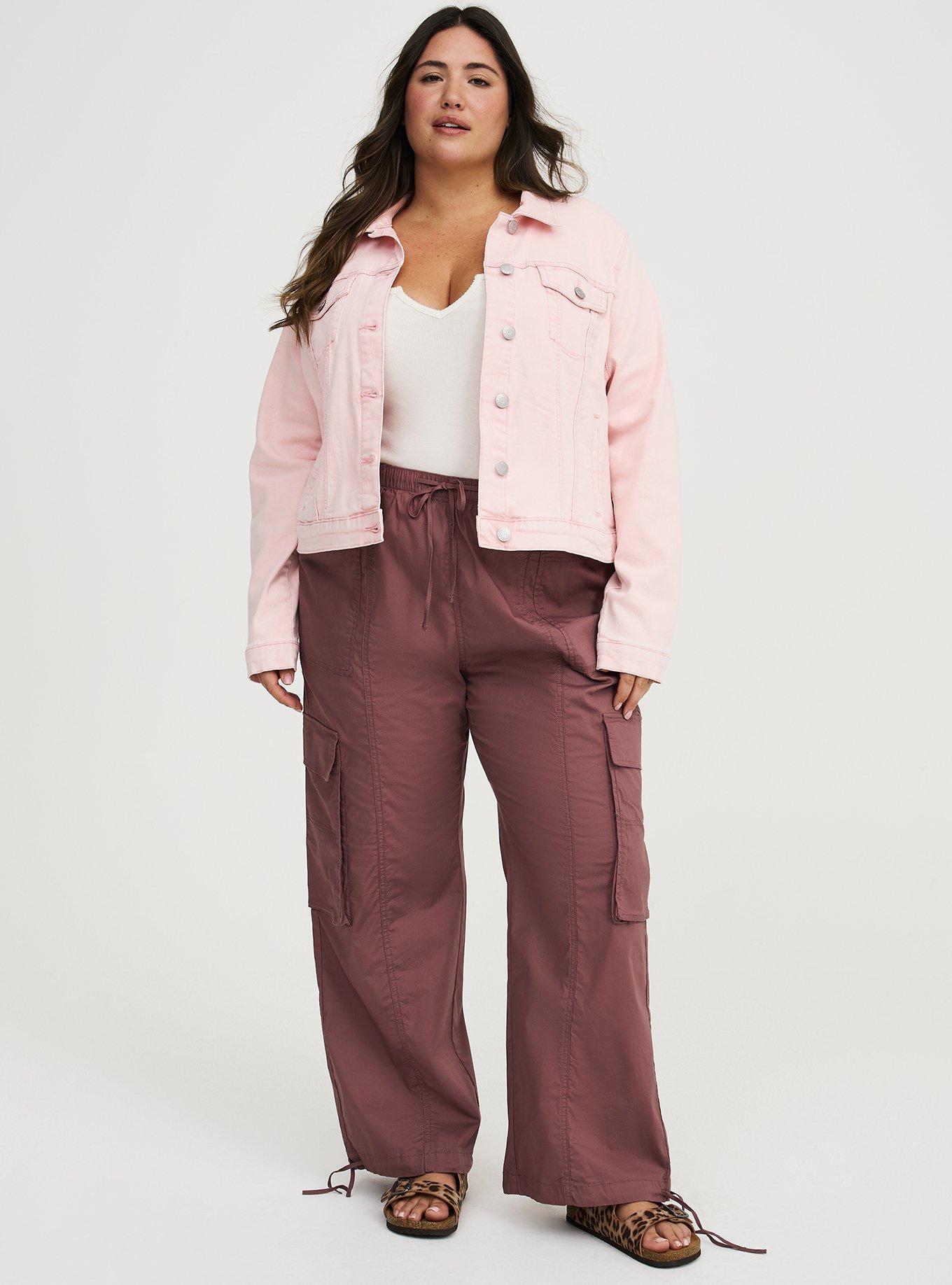 Modern Denim Trucker Jacket, WASHED TICKLED PINK, alternate