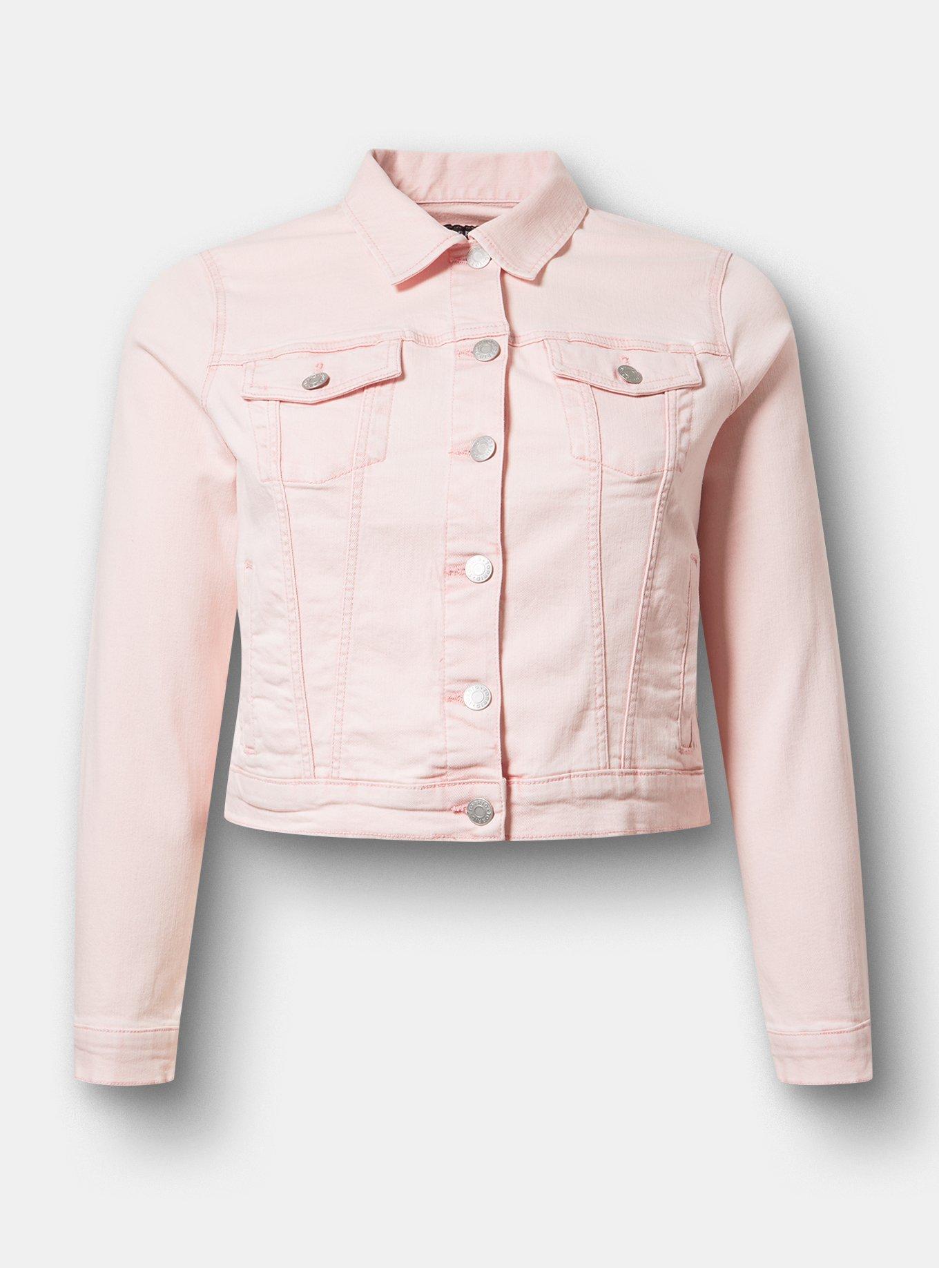 Modern Denim Trucker Jacket, WASHED TICKLED PINK, hi-res