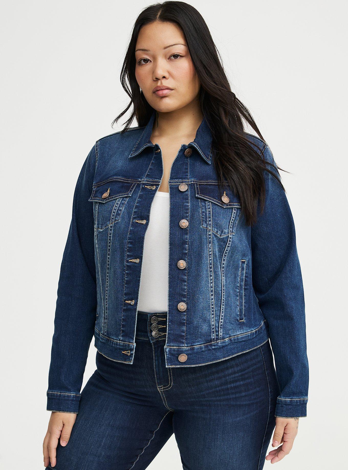 Modern Denim Trucker, MOONFLOWER, hi-res