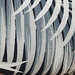 Wire-Free Knotted Triangle Bikini Top, SHADED PALMS BLACK, swatch