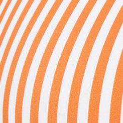 Wire-Free Knotted Triangle Bikini Top, DARCI STRIPE ORANGE, swatch