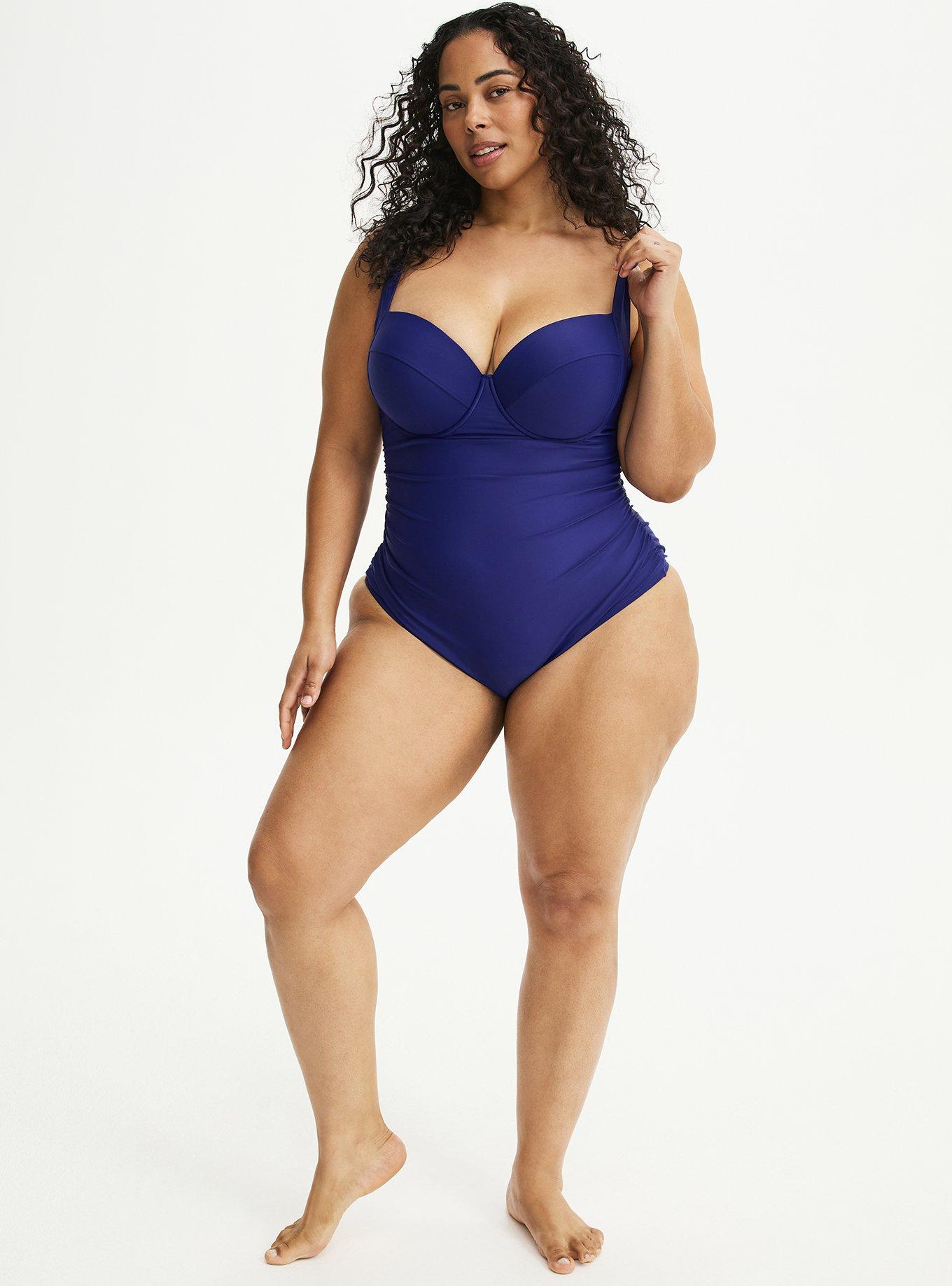 Slim Fix Push-Up Cheeky One Piece Swimsuit, INDIGO GO SWIM, alternate