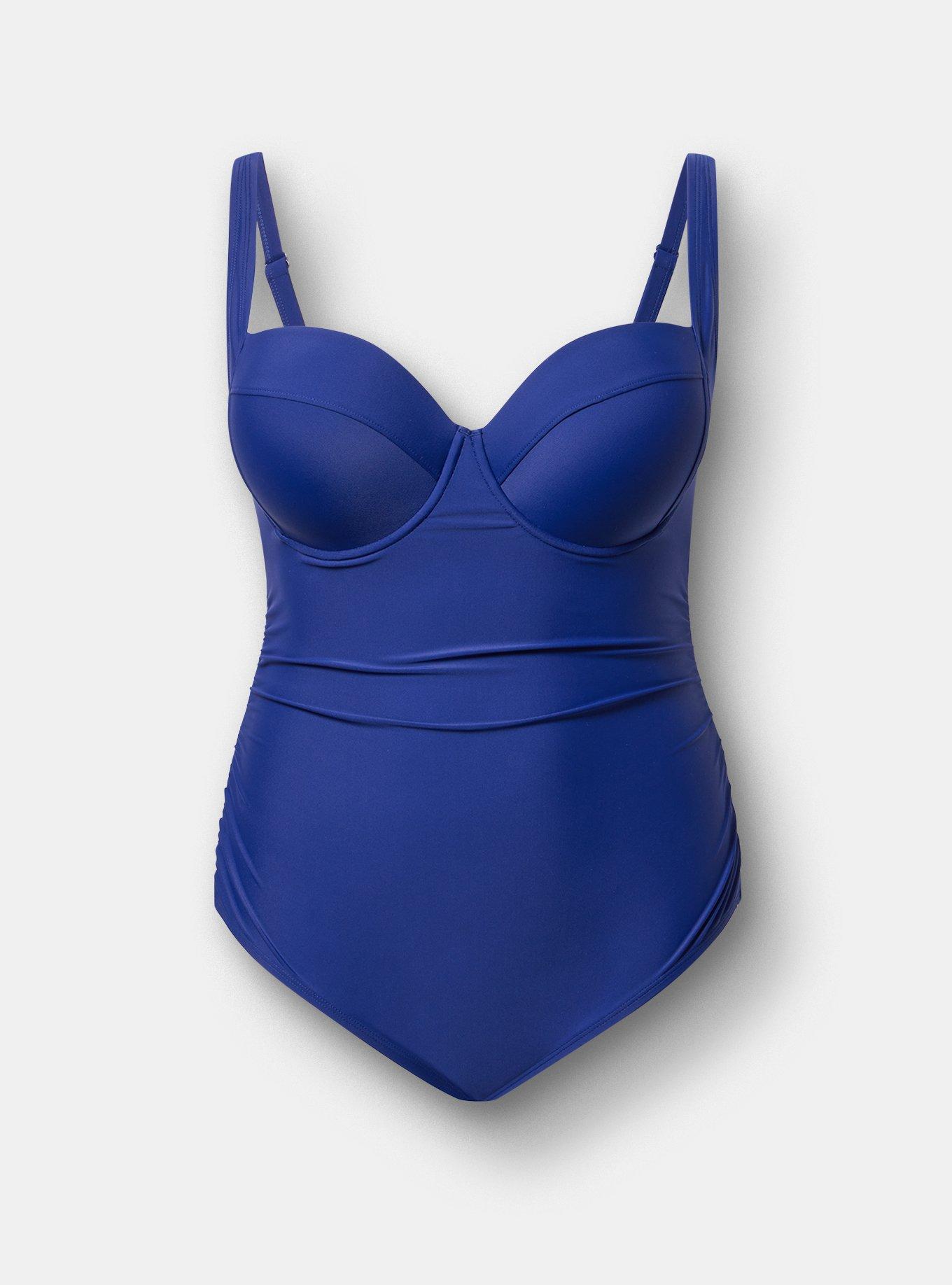 Slim Fix Push-Up Cheeky One Piece Swimsuit, INDIGO GO SWIM, hi-res