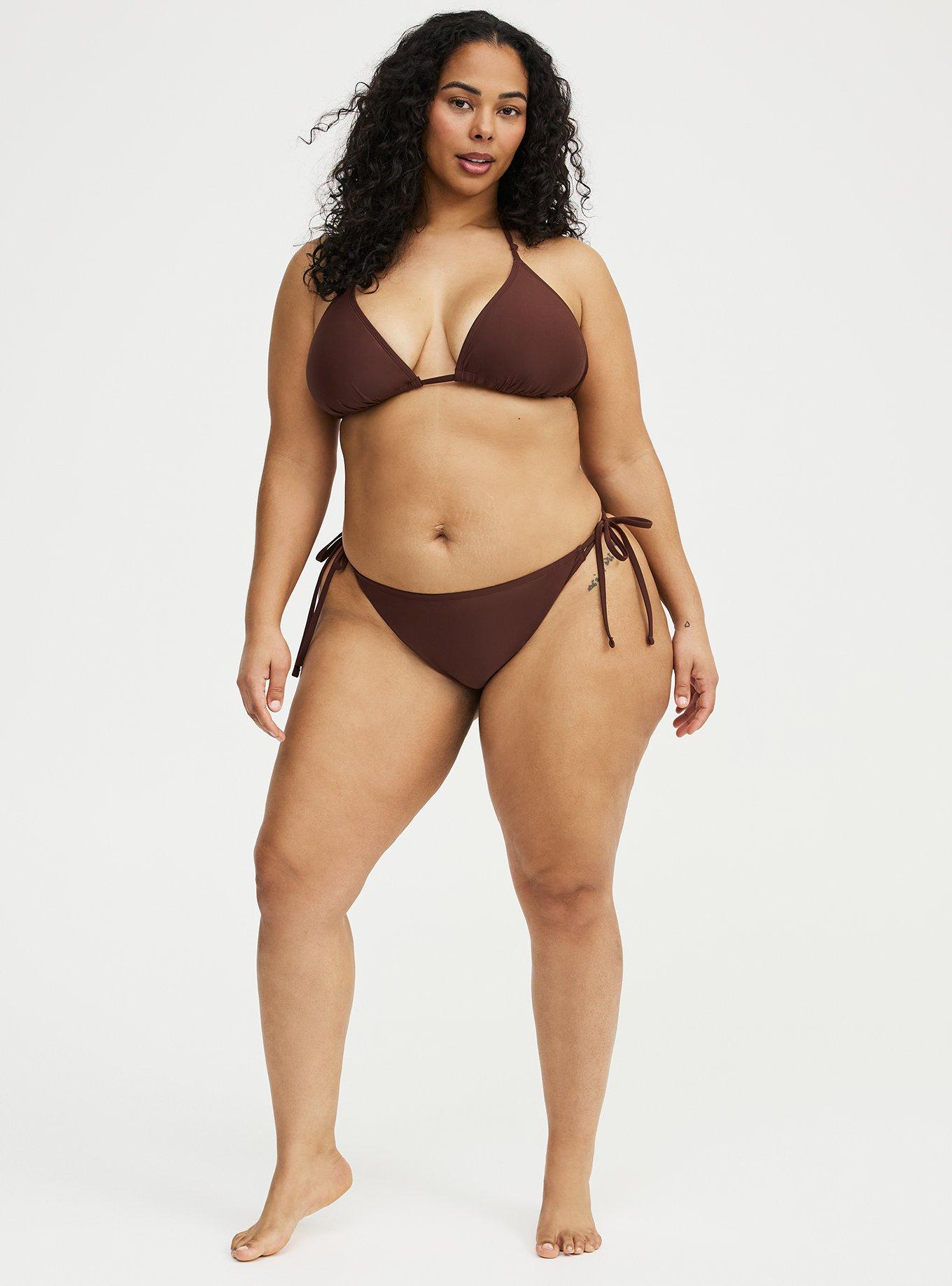 Wireless String Bikini Top, CINNAMON SWIM, alternate