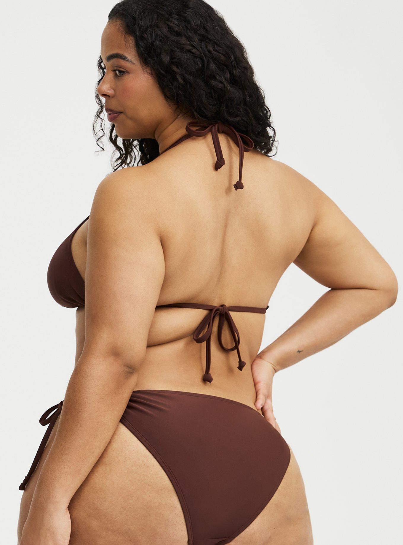 Wireless String Bikini Top, CINNAMON SWIM, alternate