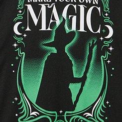 Wicked Classic Cotton Crew Tee, MAKE YOUR OWN MAGIC DEEP BLACK, swatch