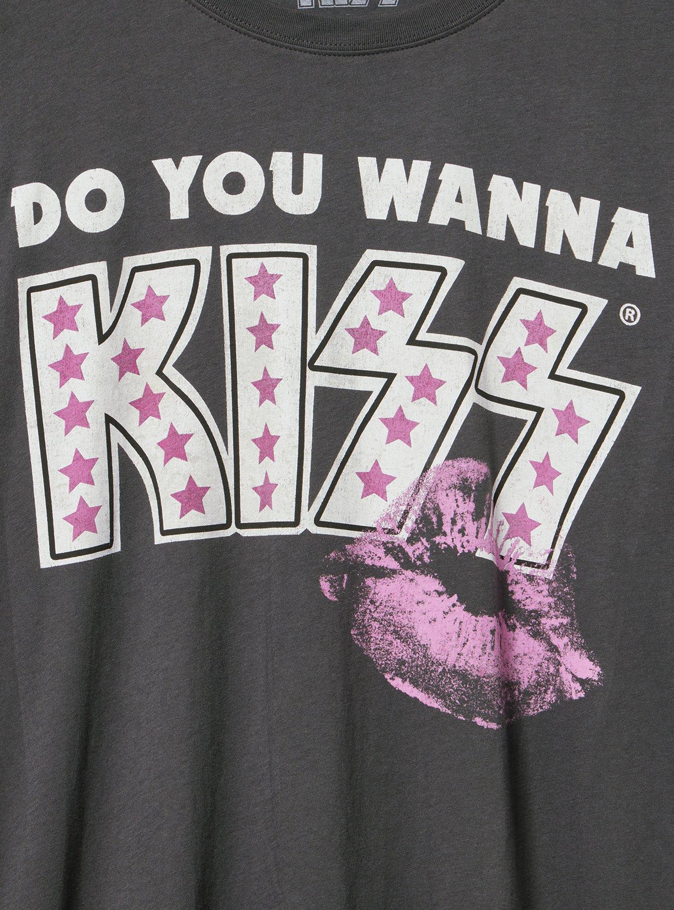 Kiss Classic Cotton Jersey Tee, DO YOU WANNA KISS VINTAGE BLACK, alternate