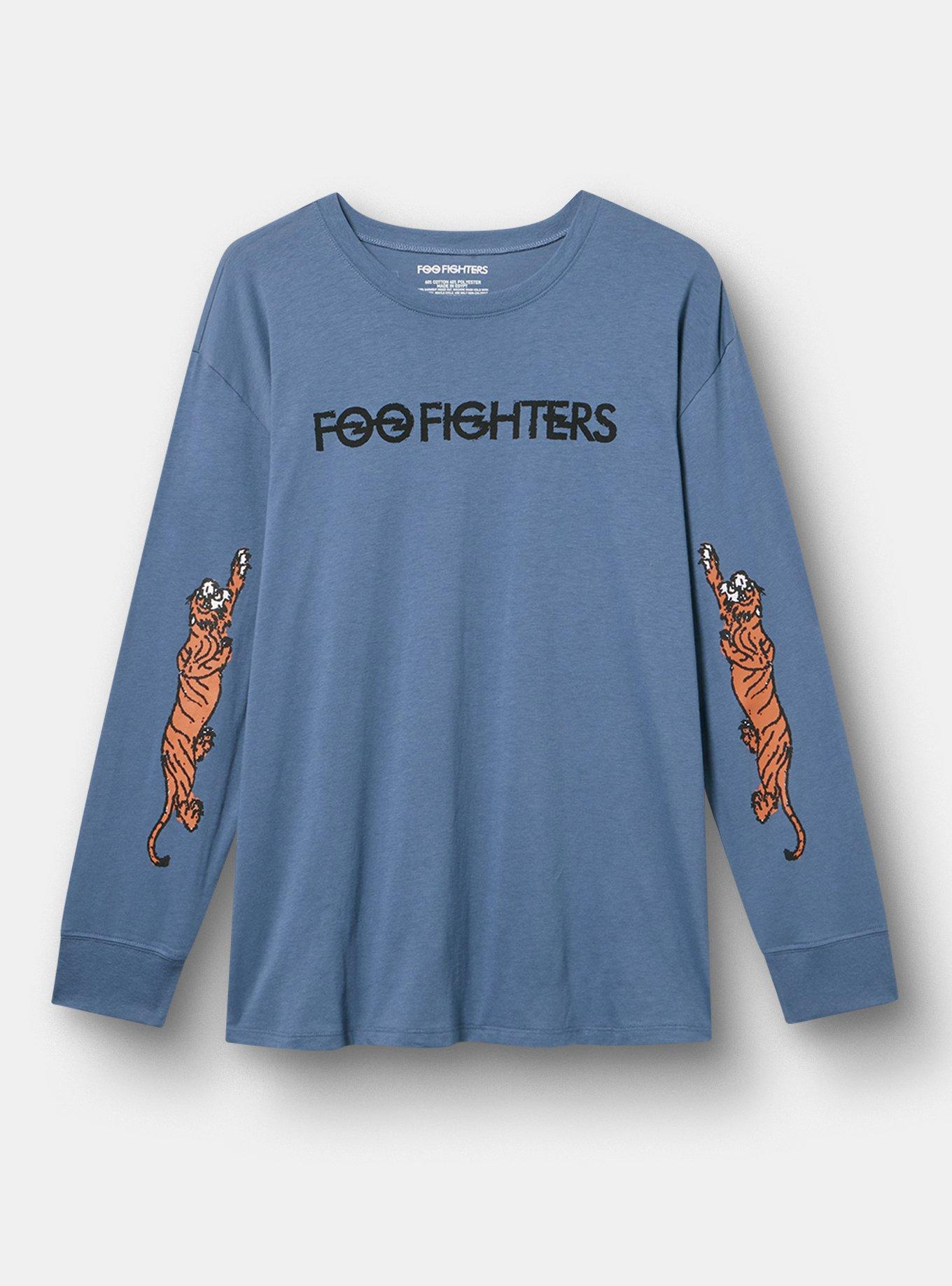 Foo Fighters Cotton Jersey Long Sleeve Tee, FOO FIGHTERS TIGER BLUE, hi-res